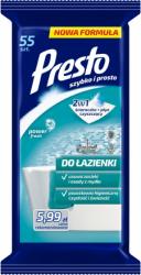 Presto Clean ściereczki nasączane do łazienki 55 sztuk