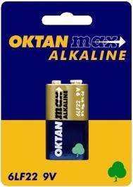 Oktan baterie alkaliczne 6LR61 kostka 9V 1szt.