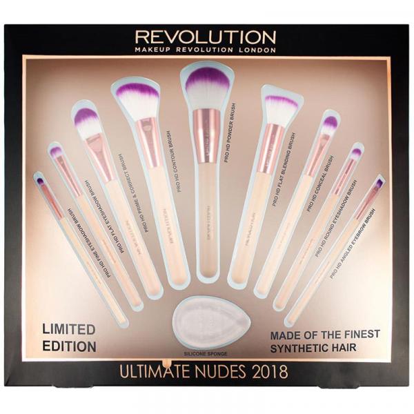 Revolution Ultimate Nudes 2018 pędzle do makijażu
