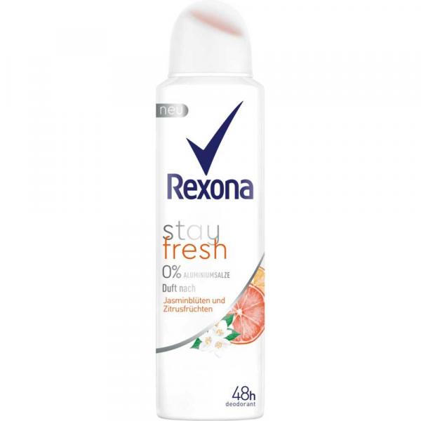 Rexona dezodorant damski Stay Fresh Jasmin & Cytrus 0% 150ml

