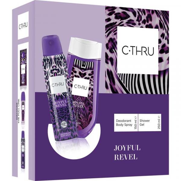 C-THRU zestaw Joyful Revel dezodorant 150ml + żel pod prysznic 250ml