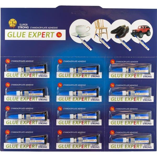 Glue Expert klej Super Strong 3g 12 sztuk

