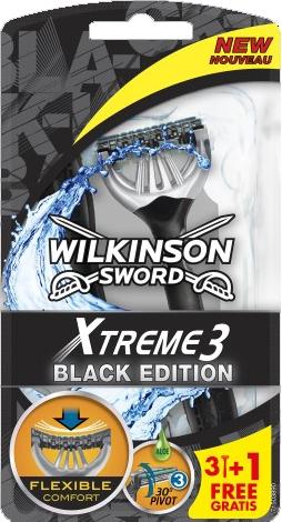 Wilkinson Xtreme3 Black Edition golarki 3-ostrzowe 3+1 gratis