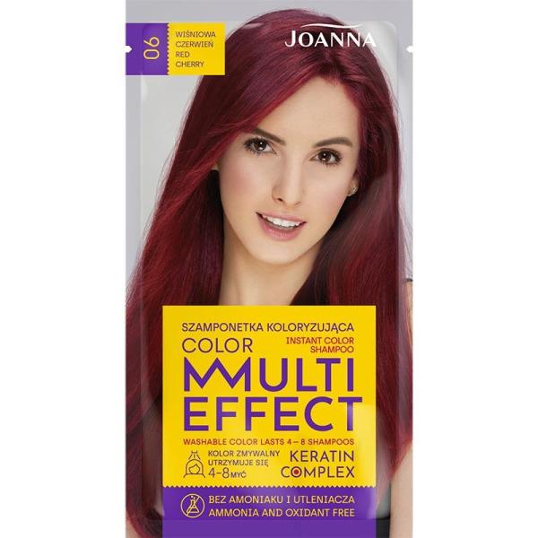 Joanna Multi Effect 06 wiśniowa czerwień szamponetka