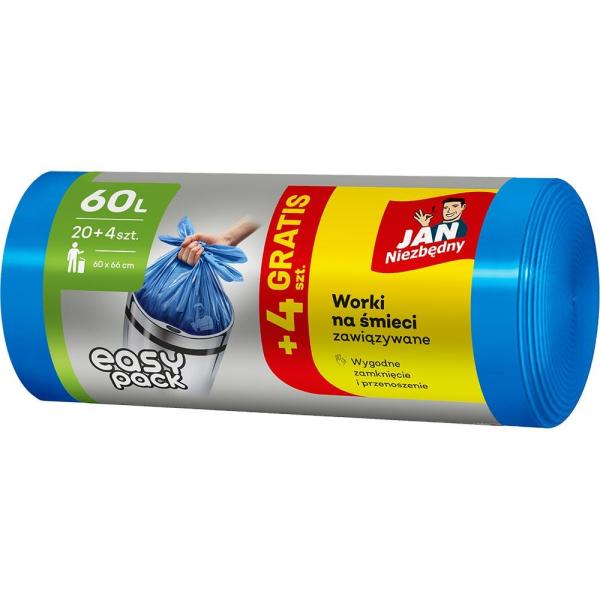Jan Niezbędny worki HD Easy Pack 60L/24szt. niebieskie
