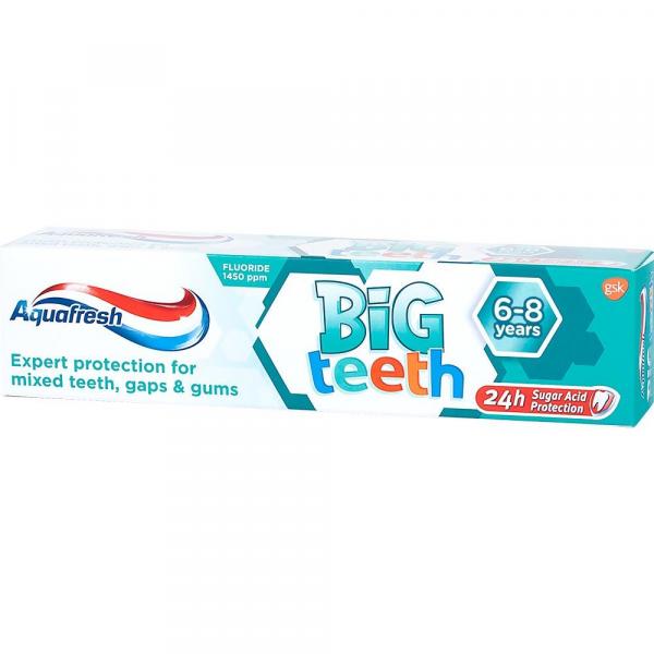 Aquafresh My Big Teeth 6-8 lat pasta do zębów dla dzieci 50ml