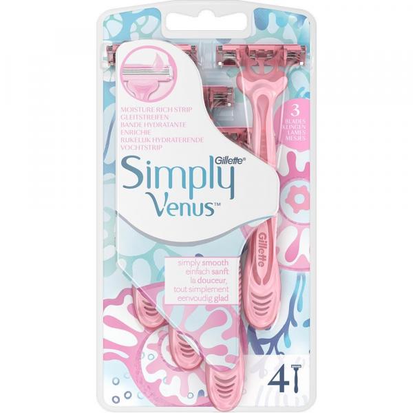 Gillette Simply Venus III maszynki do golenia 4 sztuki
