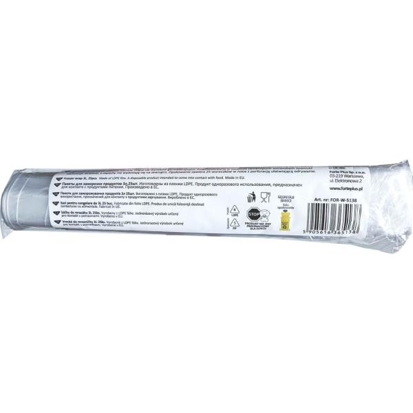Forte+ woreczki na mrożonki LDPE 3-litrowe 25 sztuk
