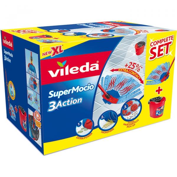 Vileda zestaw mop SuperMocio + wiadro 10L