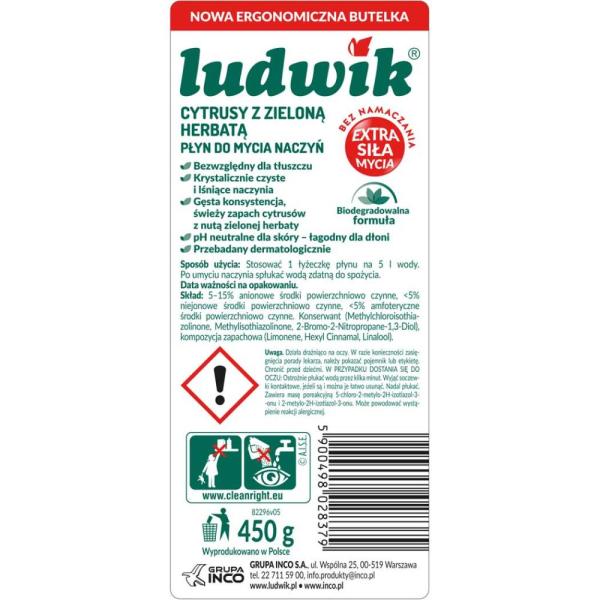 Ludwik do naczyń 450g cytrusy z zieloną herbatą