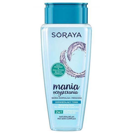 Soraya Mania Oczyszczania Tonik odświeżający 2w1 skóra normalna i mieszana 200ml