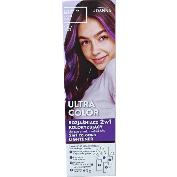 Joanna Ultra Color rozjaśniacz koloryzujący Aksamitny Fiolet 