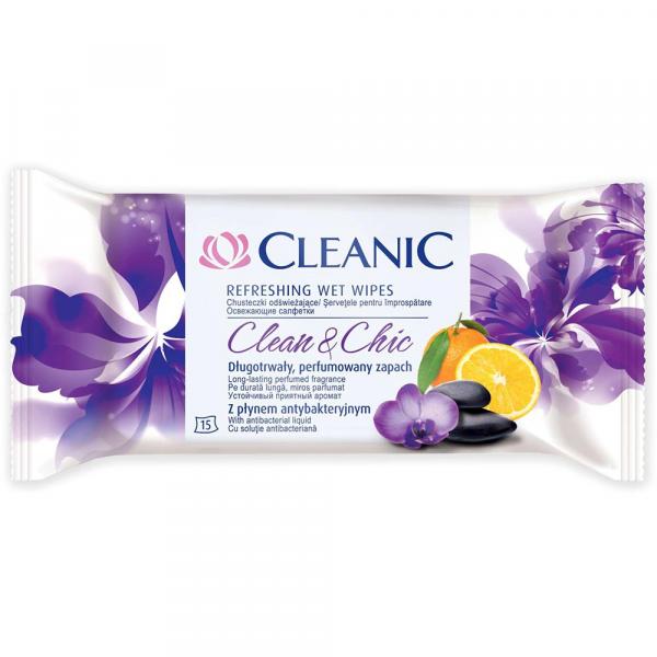 Cleanic Chusteczki nawilżane 15 sztuk Clean & Chic