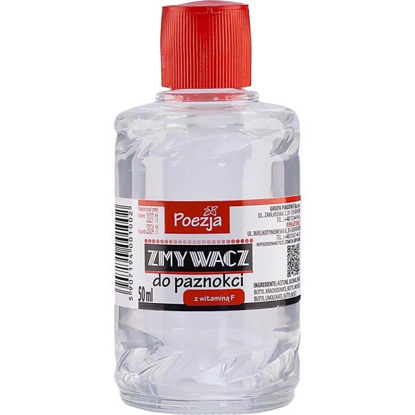 Poezja zmywacz do paznokci 50ml szkło