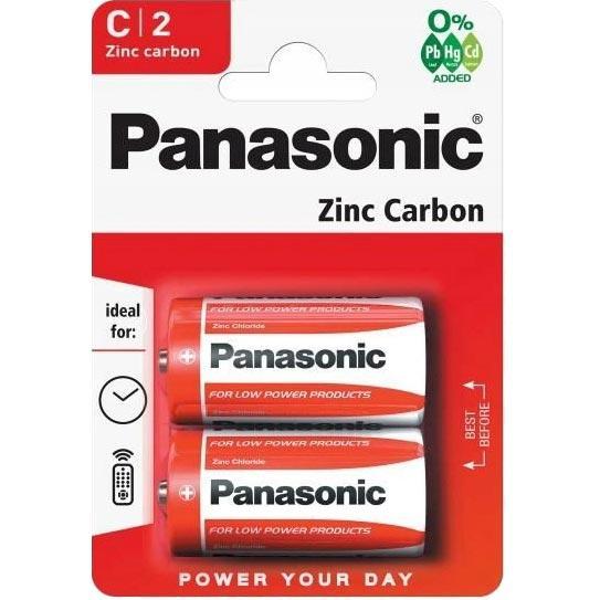 Panasonic R14 baterie cynkowo-węglowe 1.5V 2szt.
