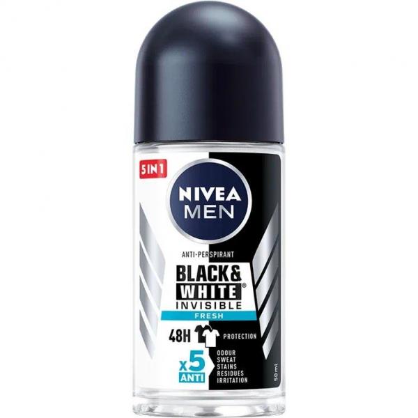 Nivea Men roll-on Invisible Black&White Fresh 50ml
