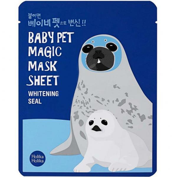 Holika Holika maseczka rozjaśniająca do twarzy Baby Pet (Seal)