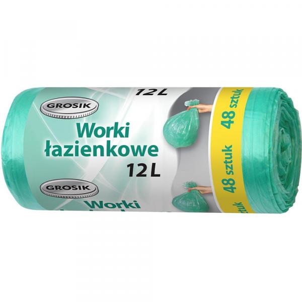 Grosik worki HD łazienkowe 12L 48szt.