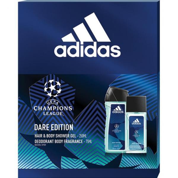 Adidas Zestaw UEFA MEN dezodorant perfumowany + żel pod prysznic
