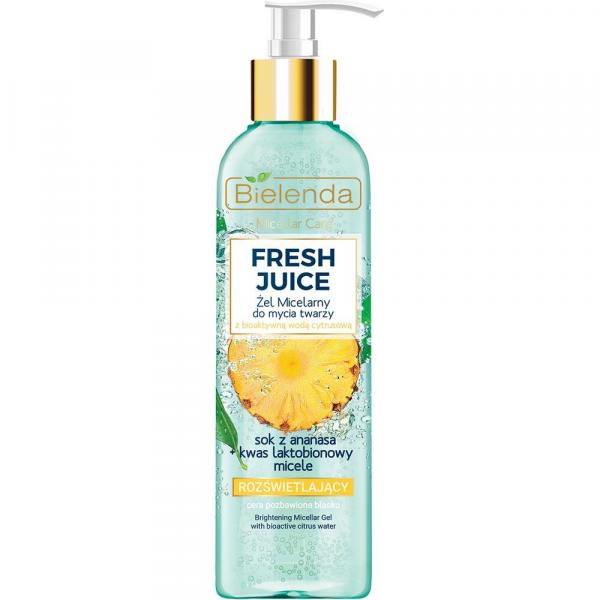 Bielenda Fresh Juice żel micelarny rozświetlający 190ml Ananas