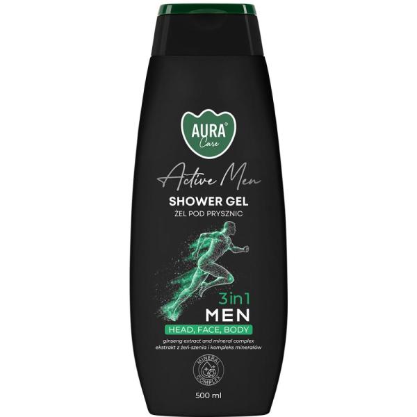 Bispol Aura żel pod prysznic 500ml MEN 3w1 (ASG-010-020)