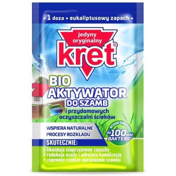 Kret Bio aktywator do szamb i przydomowych oczyszczalni ścieków DISPLAY a'20x25g