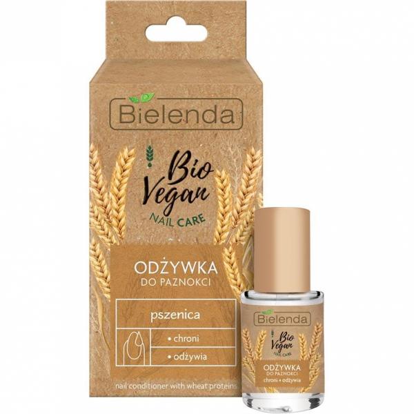 Bielenda Bio Vegan odżywka do paznokci 10ml ochronno-wygładzająca Pszenica