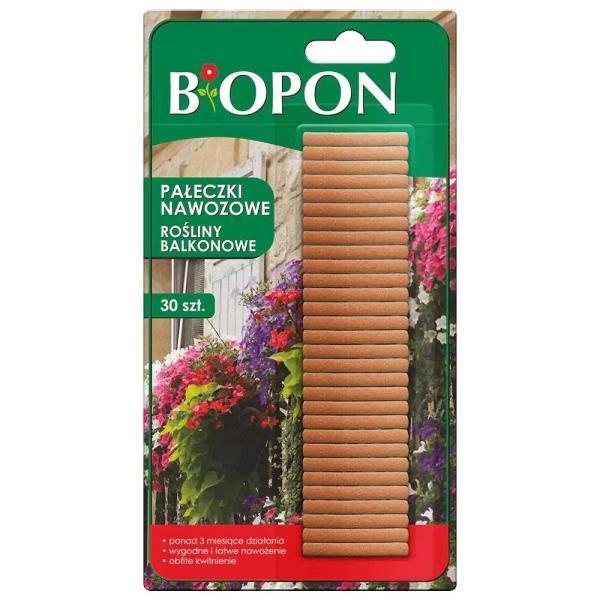 Biopon nawozowe pałeczki – rośliny balkonowe a’30