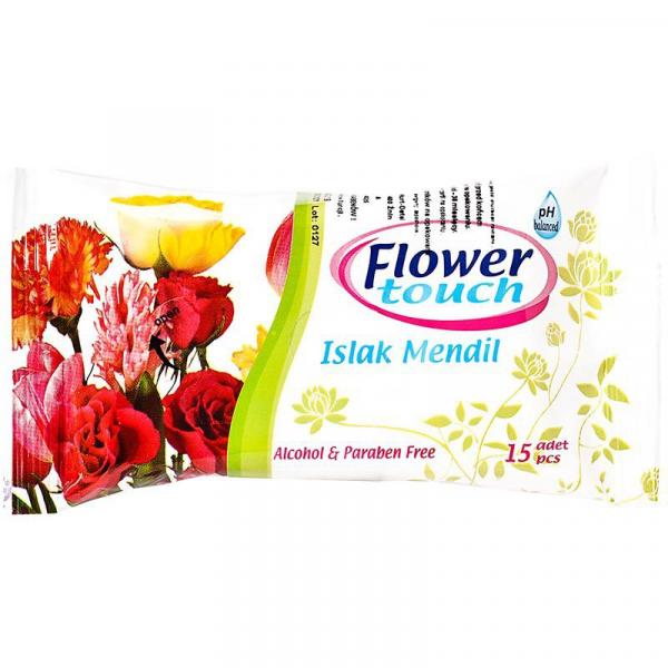 Flower Touch chusteczki nawilżane 15 sztuk