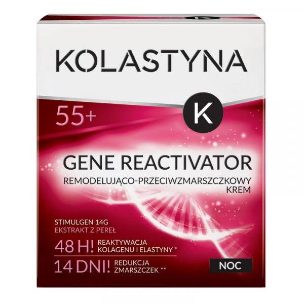 Kolastyna Gene Reactivator 55+ krem remodelująco - przeciwzmarszczkowy na noc 50ml