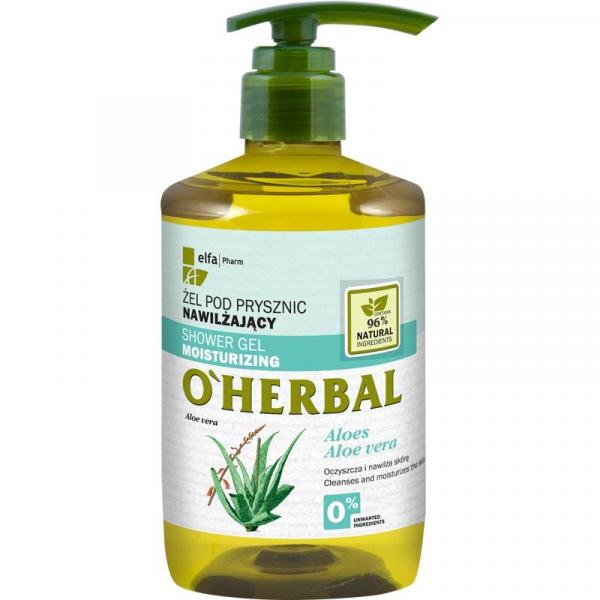 O Herbal żel pod prysznic nawilżający 750ml Aloes
