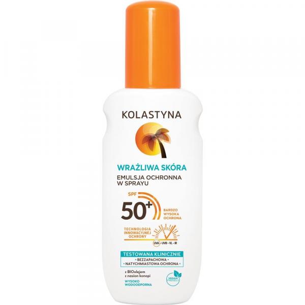 Kolastyna Opalanie emulsja do opalania SPF50+ skóra wrażliwa 150ml spray