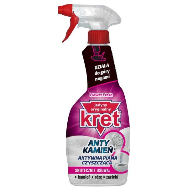 Kret Antykamień Aktywna Piana spray czyszczący 500ml Flower Fresh 