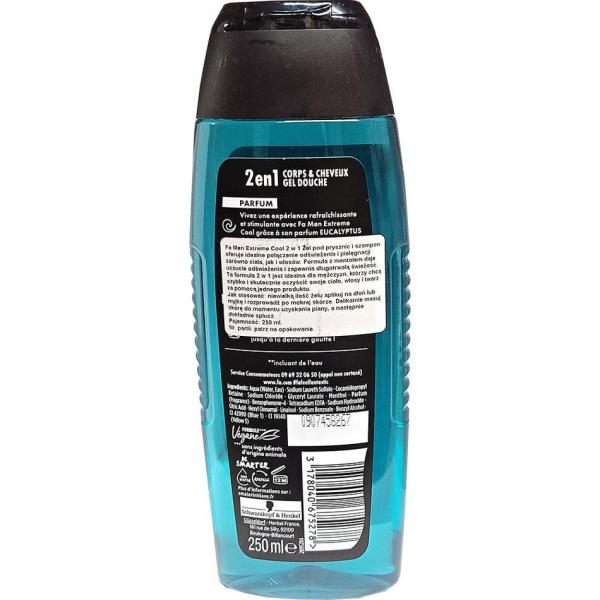 Fa żel pod prysznic MEN Extreme Cool 2w1 250ml
