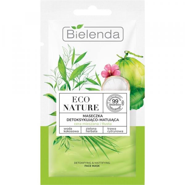 Bielenda Eco Nature detoksykująco-matująca maseczka do twarzy 8g