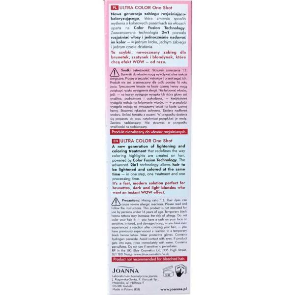Joanna Ultra Color rozjaśniacz koloryzujący Malinowa Pokusa