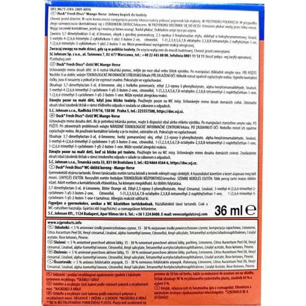 Duck Fresh Discs żelowy krążek Mango 6 szt