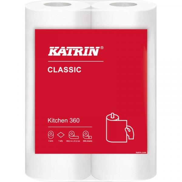 Katrin Classic 2467 ręcznik papierowy 1-warstwowy biały 2 sztuki