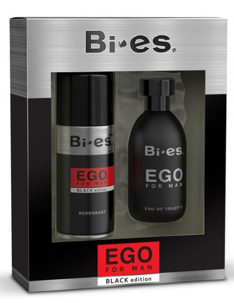 Bi-es zestaw kosmetyków EGO Black (woda toaletowa+deo)