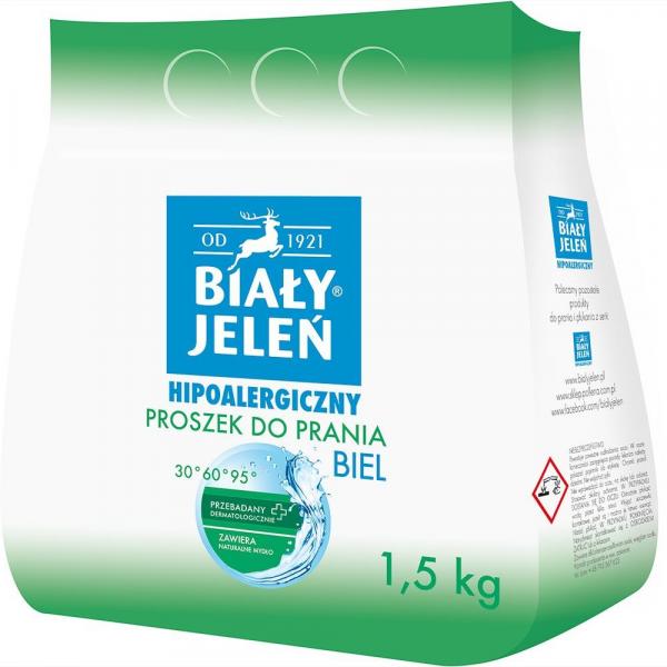 Biały Jeleń proszek do prania białych 1,5kg