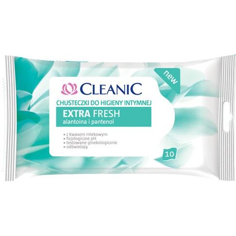 Cleanic Chusteczki do higieny intymnej 10 sztuk Extra Fresh