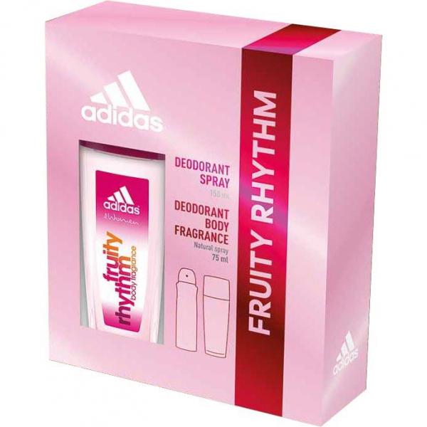 Adidas zestaw Fruity Rhythm dezodorant perfumowany 75ml + dezodorant 150ml
