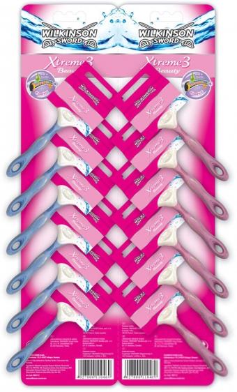Wilkinson Xtreme3 Beauty golarki 3-ostrzowe 12 sztuk
