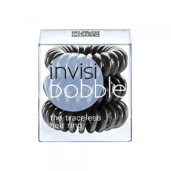 Invisibobble gumki do włosów czarne 3szt