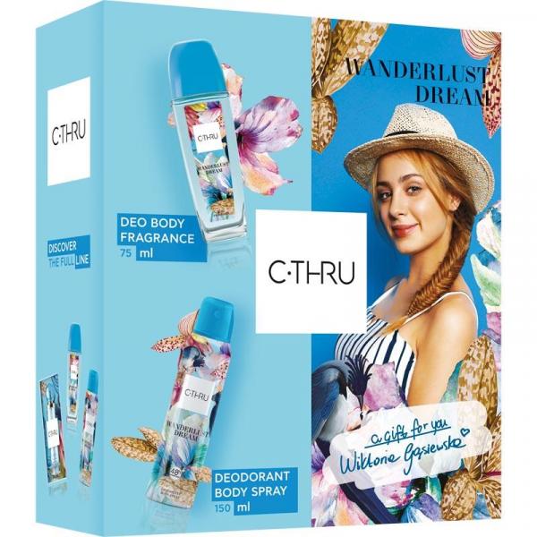 C-THRU zestaw Wanderlust Dream dezodorant perfumowany 75ml + dezodorant 150ml
