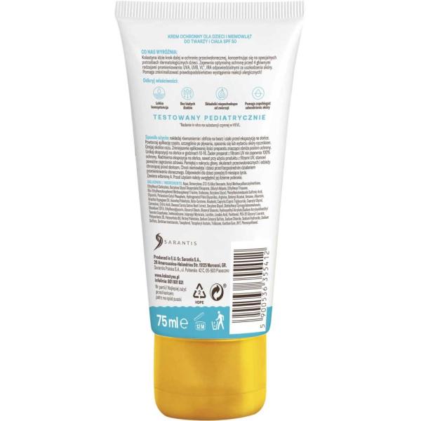Kolastyna Opalanie Krem ochronny dla dzieci SPF50 75ml