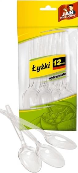 Jan Niezbędny łyżki plastikowe 12 sztuk
