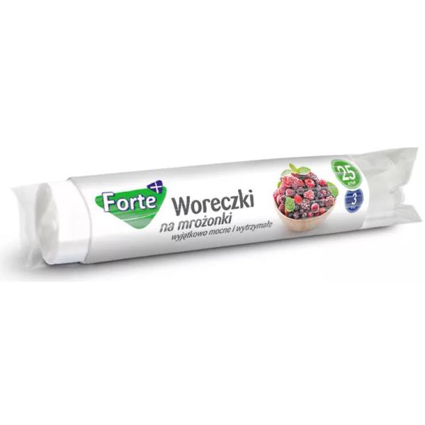 Forte+ woreczki na mrożonki LDPE 3-litrowe 25 sztuk