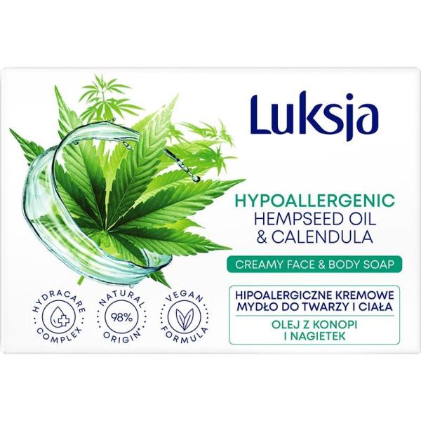 Luksja mydło 100g olej z konopi i nagietek
