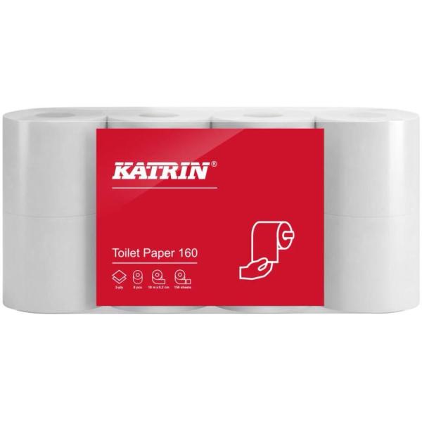 Katrin 112966 papier toaletowy, 2-warstwowy, 8 sztuk